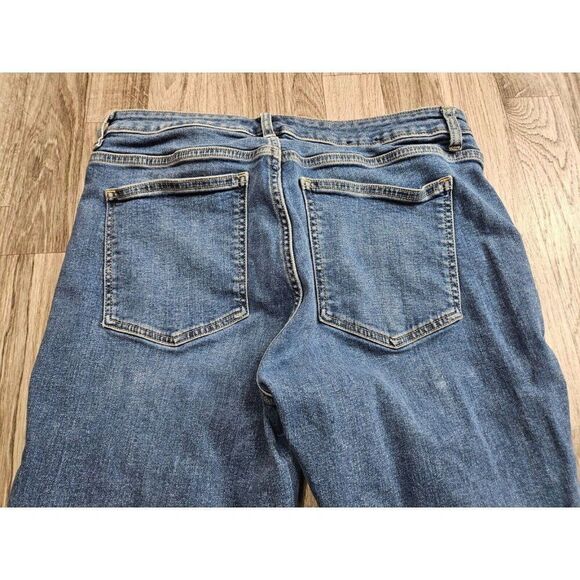 (3/$35) Chaps Womens Size 8 Skinny Slim Leg Madden Pockets Denim Blue Jeans - Picture 3 of 11